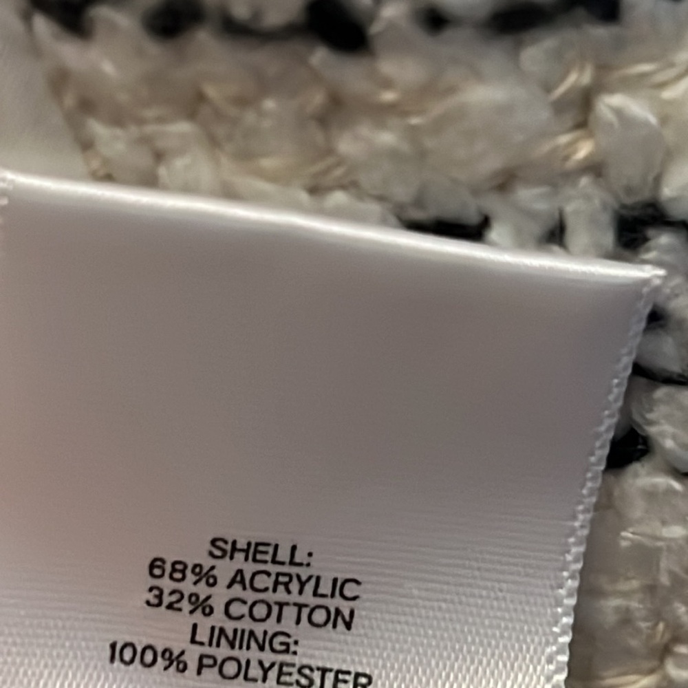 Express Navy Stripe Draped Boucle Blazer | S - image 8